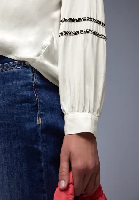 Tuniek met tapedetails off white