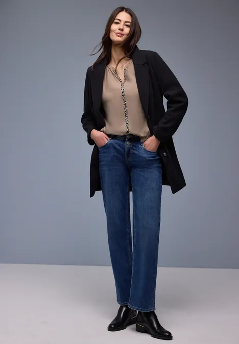 Tunique avec détails de ruban adhésif light terra mocha