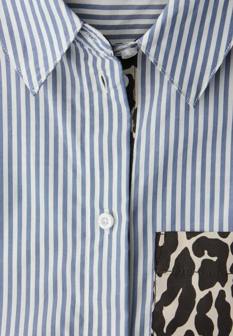 Gestreifte Hemdbluse original blue