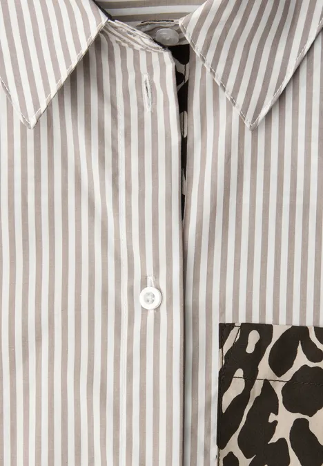 Gestreifte Hemdbluse light terra mocha Gestreifte Hemdbluse light terra mocha