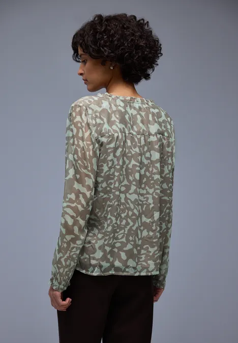 Tuniek met ruches pale mint green