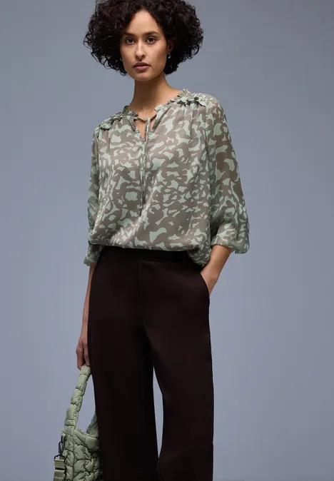 Tuniek met ruches pale mint green