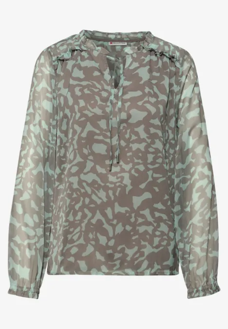 Tuniek met ruches pale mint green