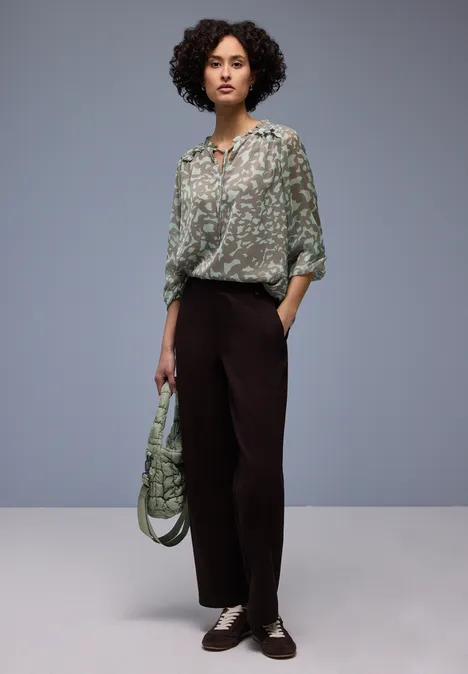 Tuniek met ruches pale mint green