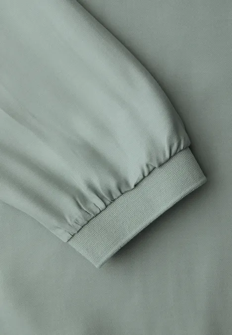 Blouse met elastische zoom dark mint green