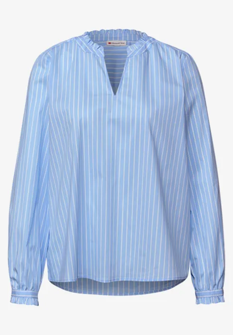 Blouse met ruches original blue Blouse met ruches original blue