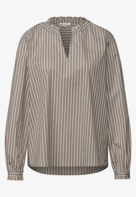 Bluse mit Rüschen light terra mocha Bluse mit Rüschen light terra mocha