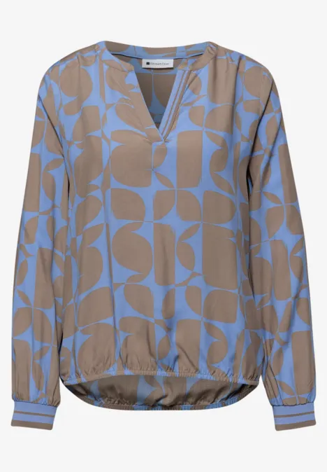 Bluse mit Tapedetails bonnet blue