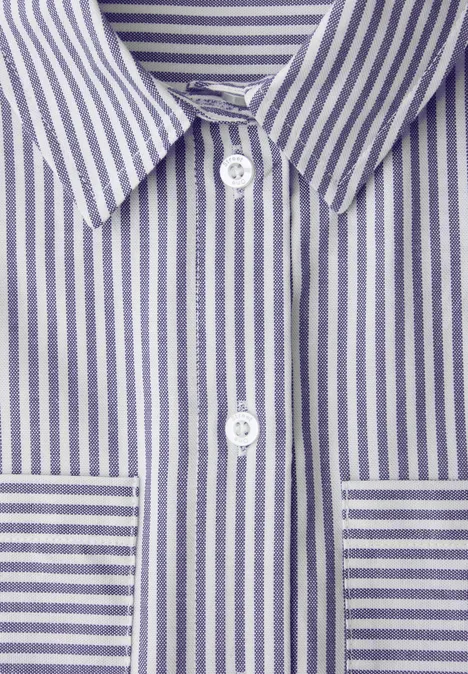 Gestreifte Hemdbluse original blue