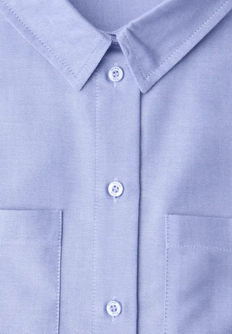 Overhemdblouse met borstzakken original blue