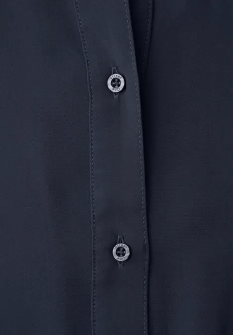 Hemdbluse mit Collegedetails shadowed navy
