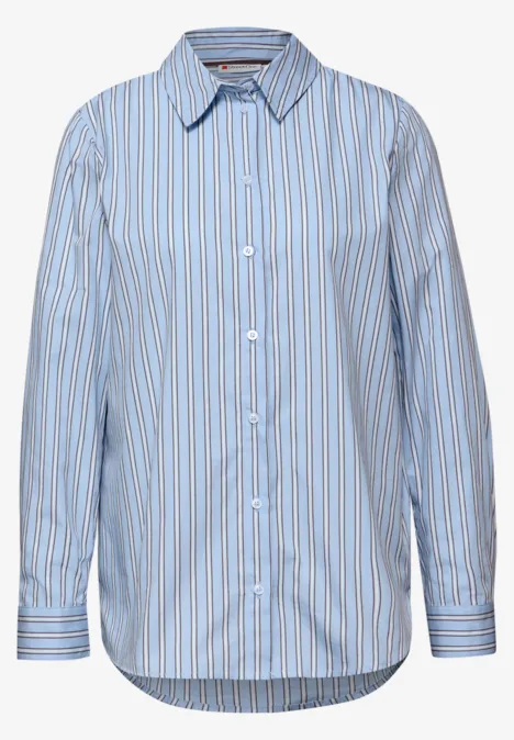 Gestreifte Hemdbluse original blue