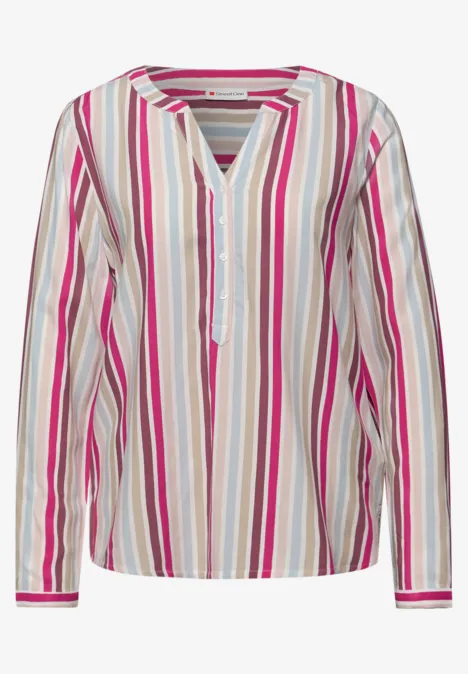 Gestreifte Tunika magenta dream
