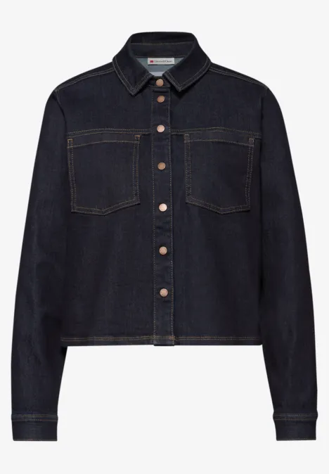 Denim Hemdbluse Rinse Blue washed