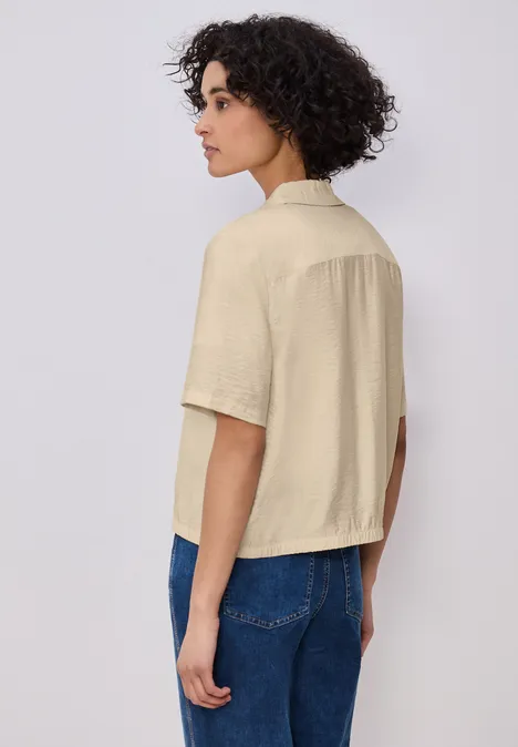 Overhemd blouse smoke beige