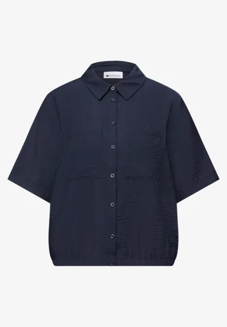 Overhemd blouse shadowed navy