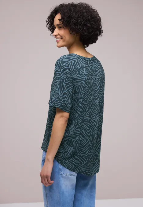 Blouse avec turn-up cool vintage green