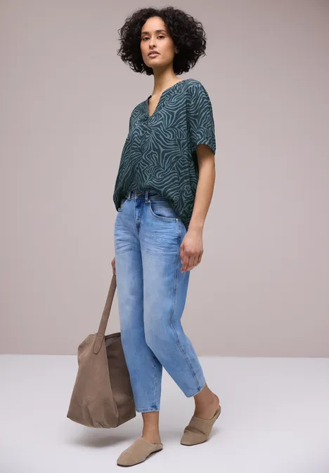 Blouse avec turn-up cool vintage green