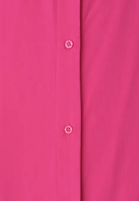 Blouse dropped shoulder avec col bowling magenta dream