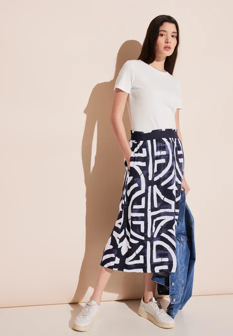 Print Rock deep blue