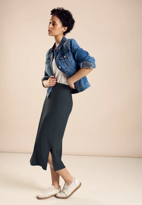 Gerippter Midirock cool vintage green Gerippter Midirock cool vintage green