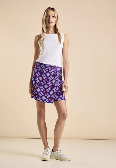 Jupe-culotte imprimée bellflower lilac