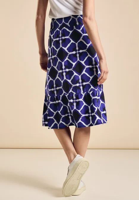 Jupe midi en jersey violet blue