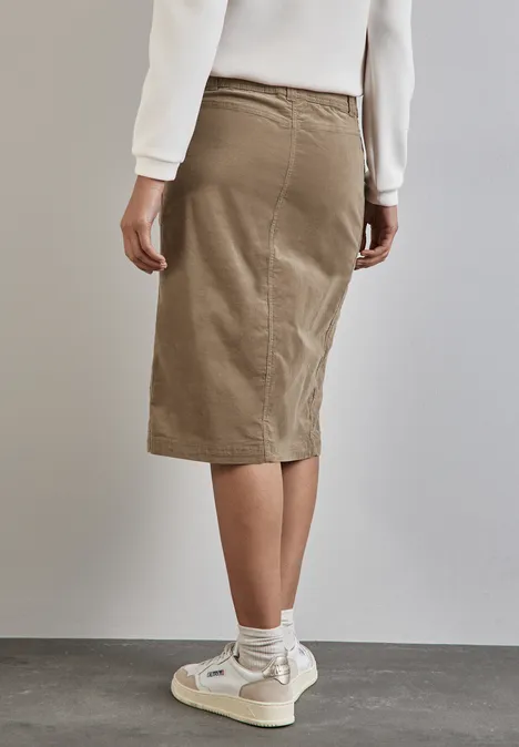 Corduroy rok rich mocha