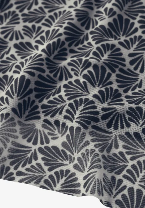 Gemusterter Mesh-Rock deep blue