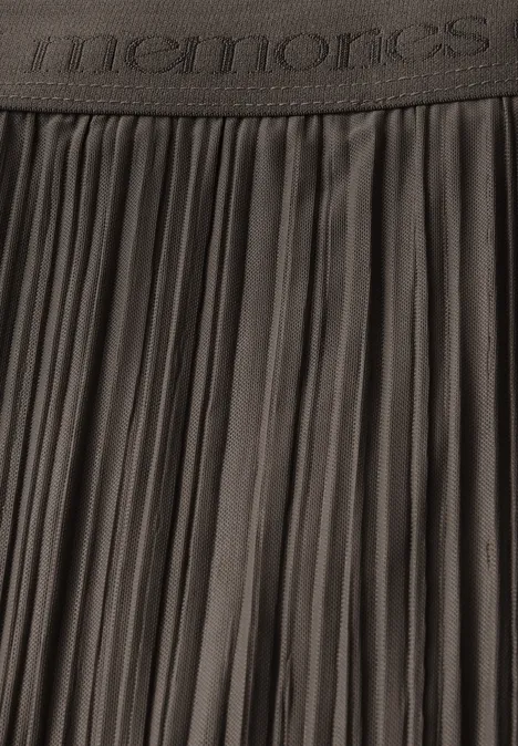 Plooirok van mesh nomad brown