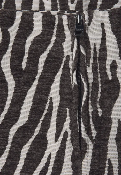 Zebra Jacquard Rock deep roast brown