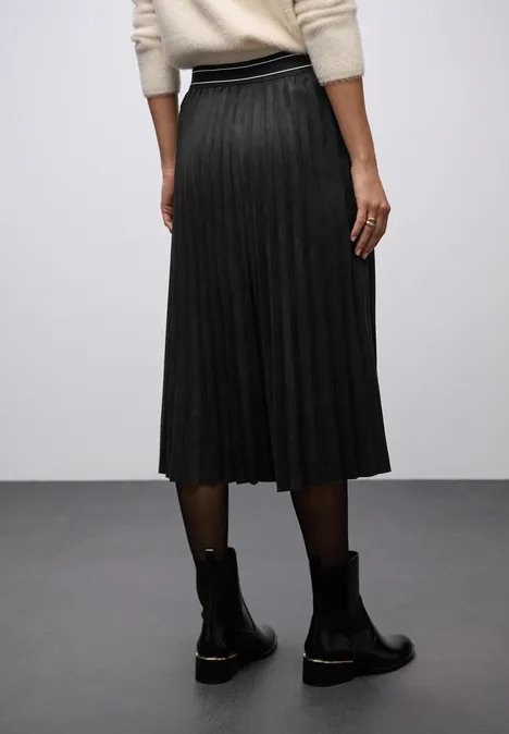 Velours Plissée Rock Black