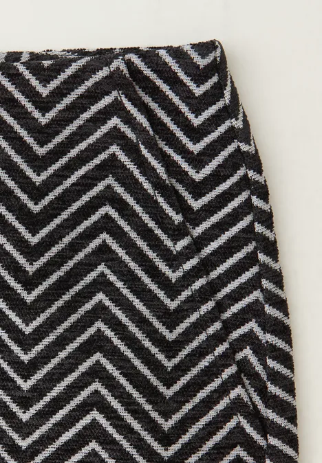 Zick-Zack Jacquard Rock Black Zick-Zack Jacquard Rock Black