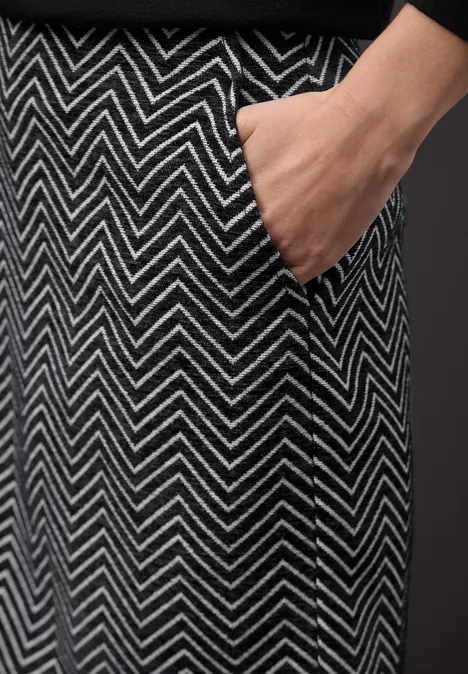 Zick-Zack Jacquard Rock Black