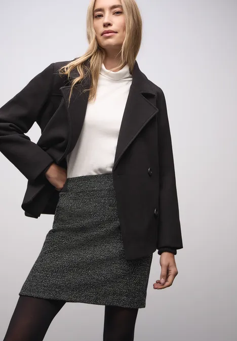 Bouclé rok Black Bouclé rok Black