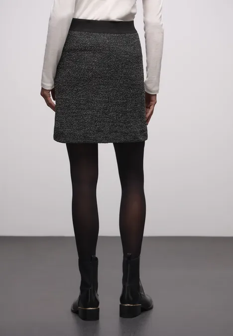 Bouclé rok Black Bouclé rok Black