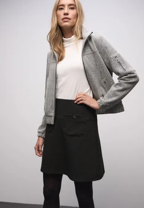 Jupe avec structure Black