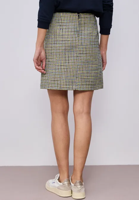 Gemusterter Rock shadowed navy