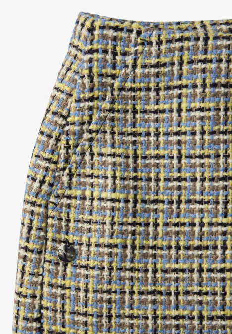 Gemusterter Rock shadowed navy