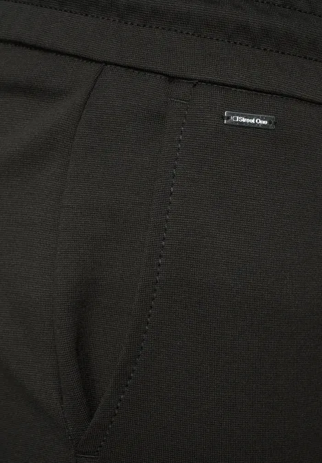 Loose Fit Hose in Unifarbe bassy olive