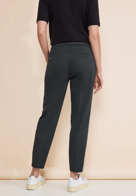 Casual Fit Chinohose dark stone grey