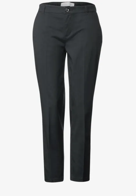 Casual Fit Chinohose dark stone grey