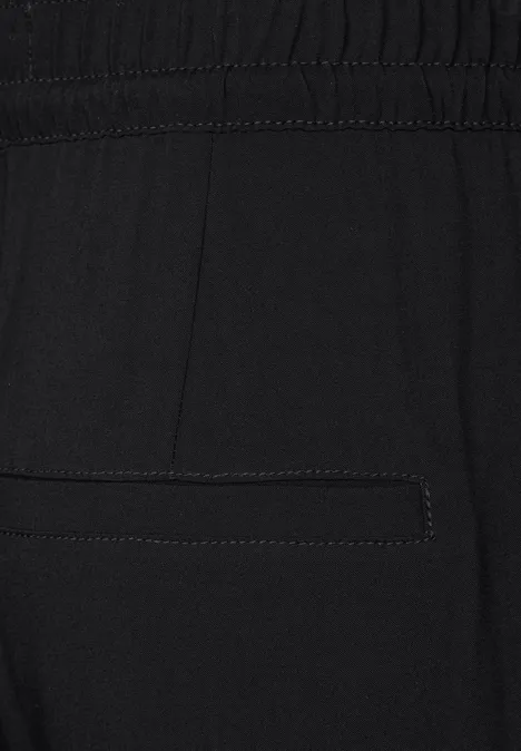 Viskose Loose Fit Hose Black