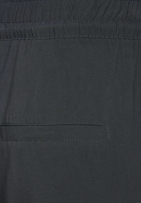 Viskose Loose Fit Hose dark stone grey