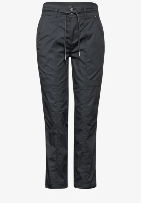 Papertouch broek dark stone grey