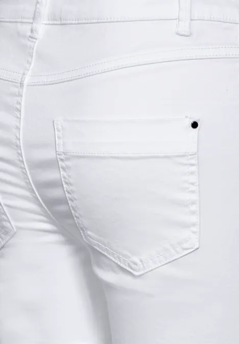 Pantalon en satin 7/8 White