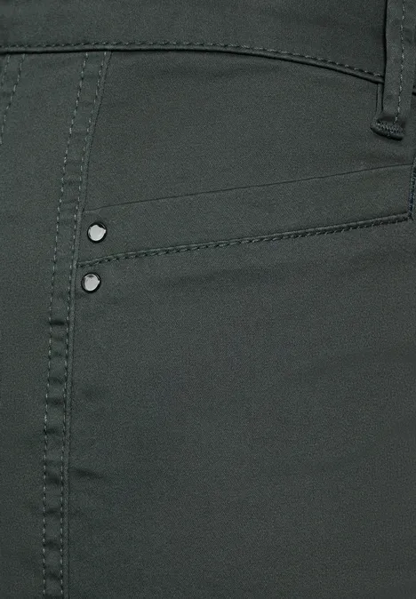 Satijnen 7/8-broek marshy green