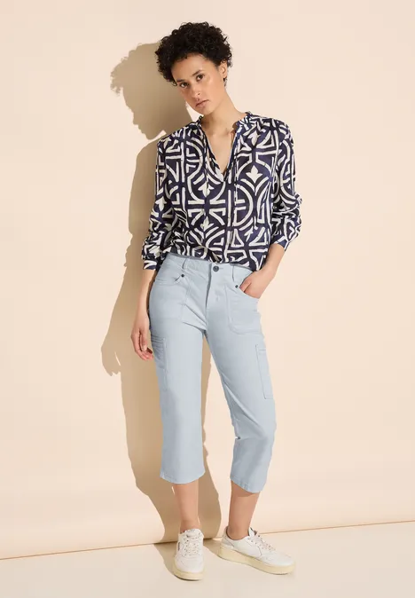 Sportive 3/4 Cargohose icy blue
