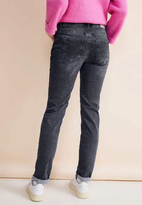 Graue Casual Fit Jeans authentic grey wash