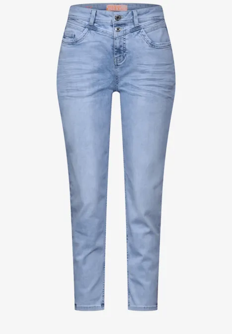 Jean taille haute super light blue washed